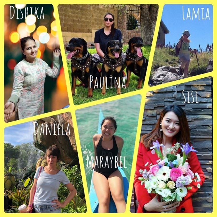 Dishika, Lamia, Daniela, Paulina, Sisi, Maraybel