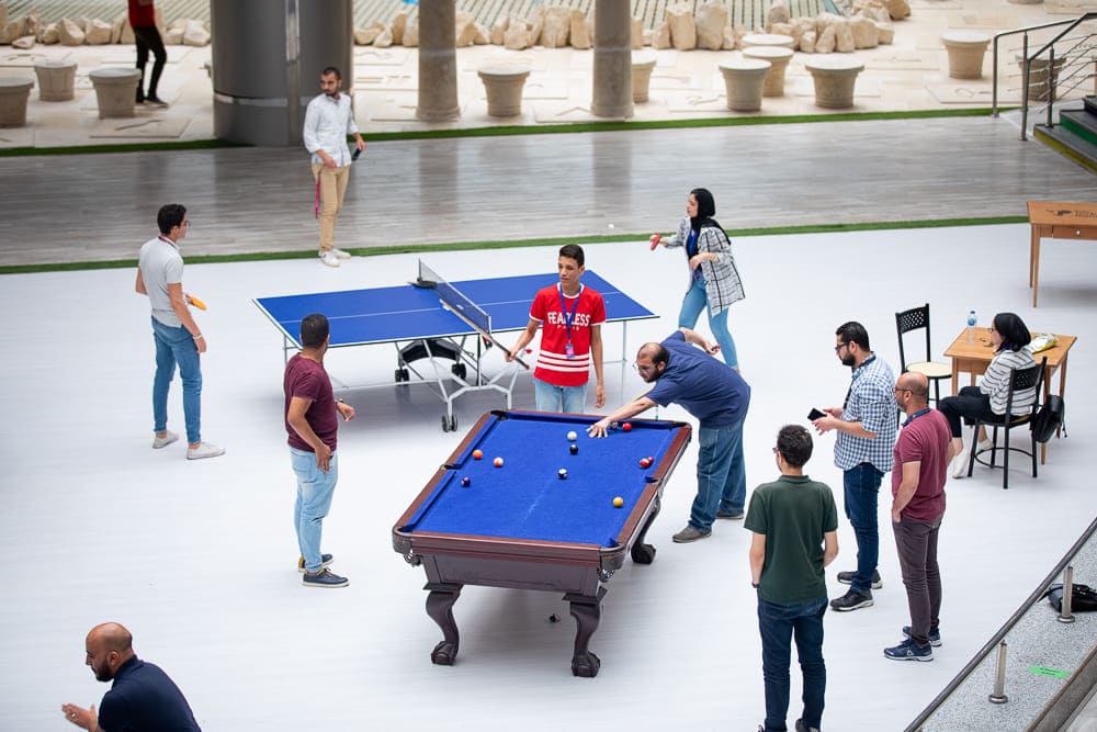 Recreational areas where our employees can unwind